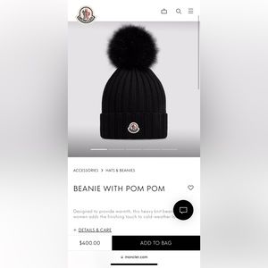 Moncler Beanie - Gently used perfect condition